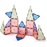 MAGNA-TILES - 20-piezas set de construcción magnético | Pastel